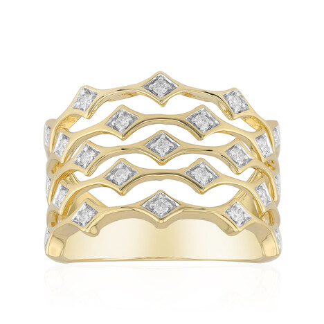 9K SI1 (G) Diamond Gold Ring (Annette)