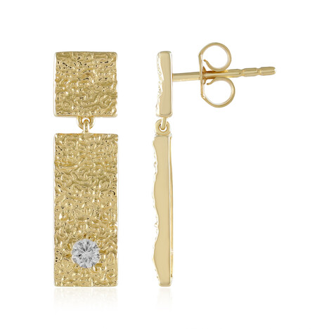 Zirkon-Silberohrringe