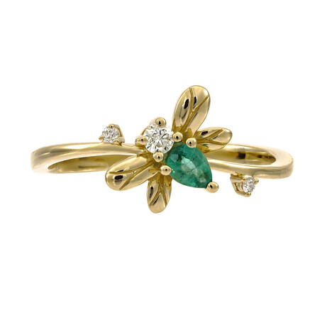 Anello in oro con Smeraldo Zambia AAA (CIRARI)