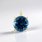 Colgante en oro con Topacio azul de Londres (de Melo Gold)