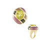 Bague en argent et Quartz citron (Adela Silber)