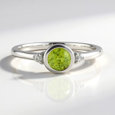 Sphene Silver Ring