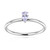 Bague en argent et Tanzanite