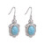 Orecchini in argento con Larimar