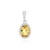 Yellow Beryl Silver Pendant