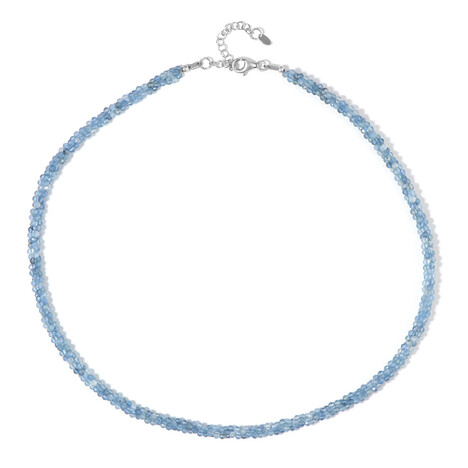 Brasilianischer Aquamarin-Silberhalskette