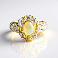 Pierścionek ze srebra - Opal Welo  (Gems en Vogue)