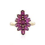 Anello in oro con Granato Magenta