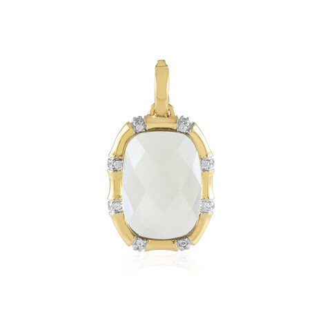 Grüner Amethyst-Silberanhänger (Adela Silber)