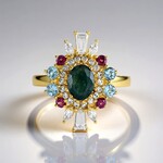 Anello in argento con Grandidierite (Adela Silber)