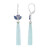 Boucles d'oreilles en argent et Calcédoine d'eau (KM by Juwelo)