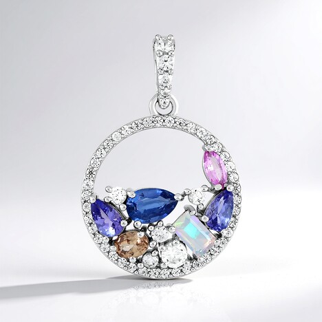 Ciondolo in argento con Cianite del Nepal