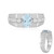 Brasilianischer Aquamarin-Silberring