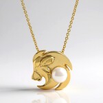 Collana in argento con Perla d'Acqua Dolce Bianca