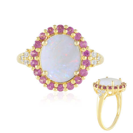 Anello in argento con Opale Australiano