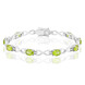 Jilin Peridot Silver Bracelet (Pallanova)