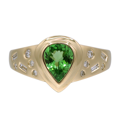 AAA-Kenianischer Tsavorit-Goldring (CIRARI)