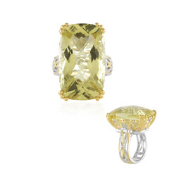 Ouro Verde Quartz Silver Ring (Gems en Vogue)