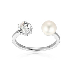 Bague en argent et Perle de culture d'eau douce
