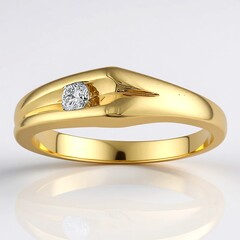 Anello in oro con Diamante SI1 (G)