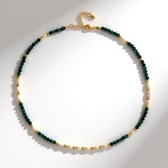 Collana in argento con Malachite
