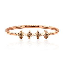 Anello in oro con Diamante Rose de France SI1 di Argyle
