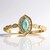 Anello in oro con Tormalina Paraíba Brasiliana (AMAYANI)