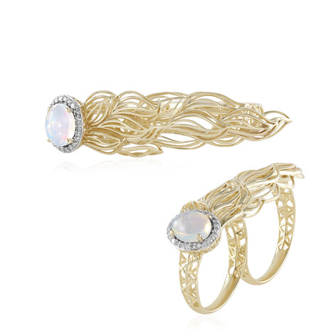Welo-Opal-Goldring (Ornaments by de Melo)