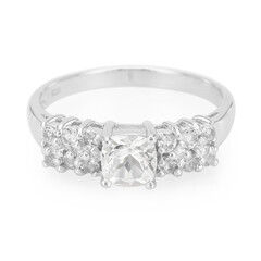 Goshenite Silver Ring