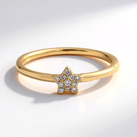 Anello in oro con Diamante SI1 (H) (CIRARI)