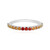 Bague en argent et Saphir orange