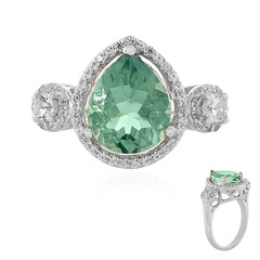 Bague en argent et Fluorite d'Esperanza