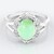 Anello in argento con Crisoprasio Imperiale