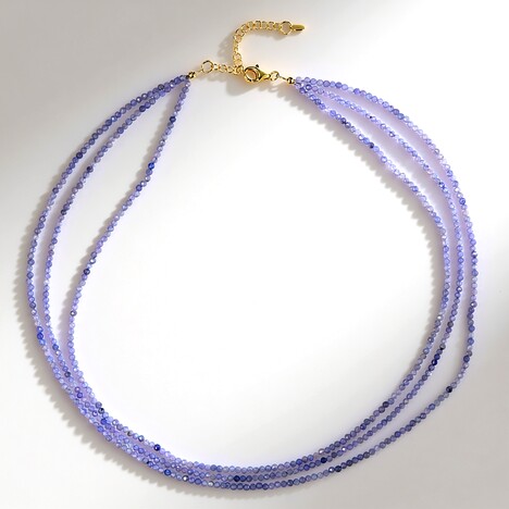 Collier en argent et Tanzanite