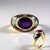 Anello in argento con Ametista (Adela Silber)