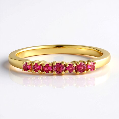 Anello in argento con Spinello Rosa