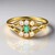 Anello in argento con Smeraldo Russo