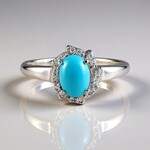 Anello in argento con Turchese Sleeping Beauty