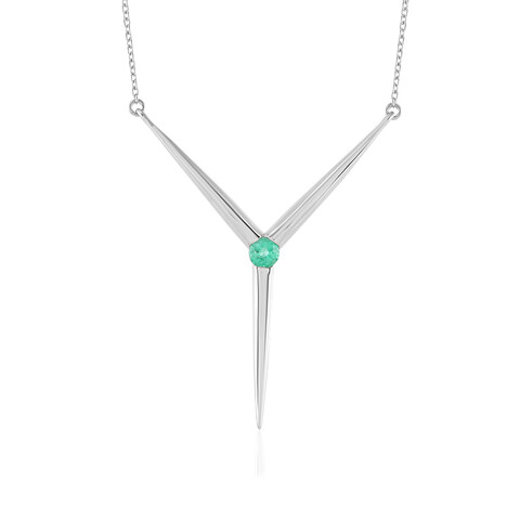 Collana in argento con Smeraldo Russo (de Melo)