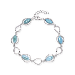 Larimar-Silberarmband