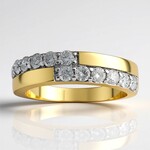 Anello in oro con Diamante SI1 (G) (Annette)