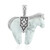 Howlite Silver Pendant (Desert Chic)