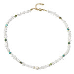 Edelstein-Silberhalskette (Riya)