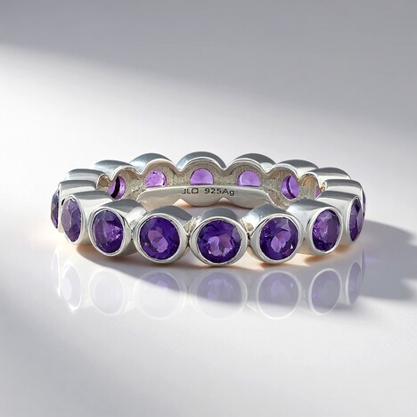 Anello in argento con Ametista del Marocco