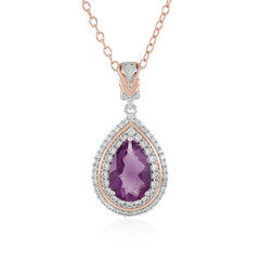 Collar en plata con Fluorita rosa (Gems en Vogue)