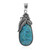 Blauer Kingman Mohave-Türkis-Silberanhänger (Art of Nature)