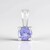 Ciondolo in argento con Tanzanite