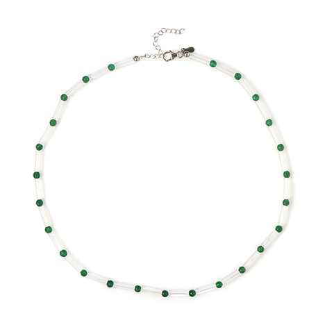 Collana in argento con Quarzo Bianco