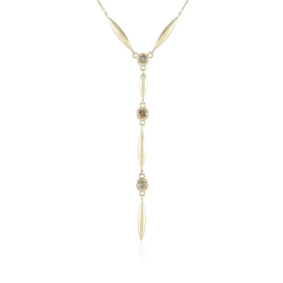 Collier en or et Diamant champagne I2 (de Melo)