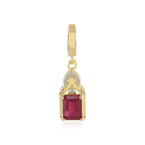 Bemainty Ruby Silver Pendant